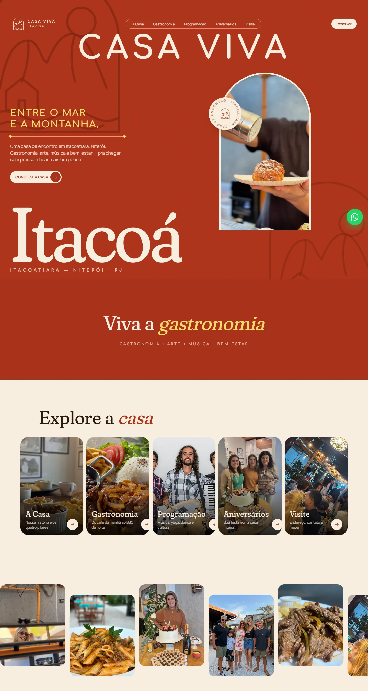Prévia não oficial do site criado pela Sett para a Casa Viva Itacoá, em Itacoatiara, Niterói